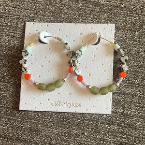 Jill Makes Beaded Hoop Earrings